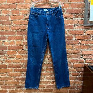 L.L. Bean 90s Vintage Jeans Sz 12 MT 100% Cotton Original Fit Relaxed High Waist